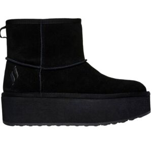 Skechers Women's Keepsakes Stacked Boots Sz 7 Black Suede